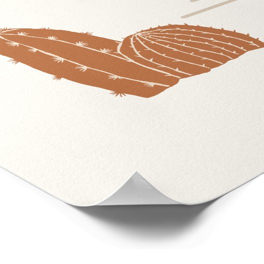 WYNONA Cowboy First Rodeo Birthday Welkom Poster (Hoek)