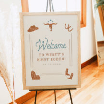 WYNONA Cowboy First Rodeo Birthday Welkom