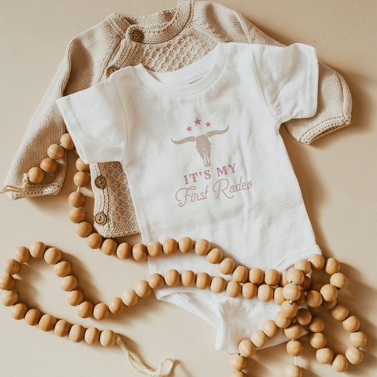 WYNONA Roze Cowgirl Eerste Rodeo Verjaardagsfeest Romper