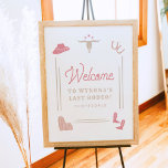 WYNONA Roze Cowgirl Laatste Rodeo Bachelorette Poster<br><div class="desc">Het Wynona Bachelorette Collectie beschikt over moderne westerne graphics en een leuk boho lettertype. Perfect voor een laatste rodeo thema evenement.</div>