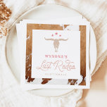 WYNONA Roze Cowgirl Laatste Rodeo Bachelorette Servet<br><div class="desc">Het Wynona Bachelorette Collectie beschikt over moderne westerne graphics en een leuk boho lettertype. Perfect voor een laatste rodeo thema evenement.</div>