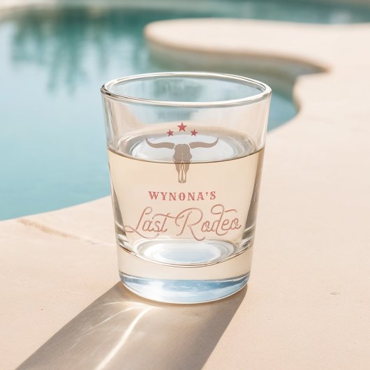 WYNONA Roze Cowgirl Laatste Rodeo Bachelorette Shot Glas
