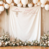 WYNONA Roze Cowgirl Laatste Rodeo Bachelorette Wandkleed