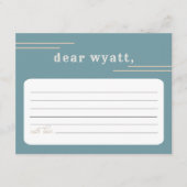 WYNONA Terracotta Blauwgroen Rodeo Cowboy Time Cap Informatiekaartje (Voorkant)