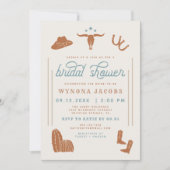 WYNONA verbrand Oranje Cowgirl Rodeo Vrijgezellenf Kaart (Voorkant)