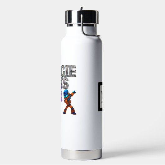 WYNOT Merkcollectie: Boogie Bots Waterfles (Links)