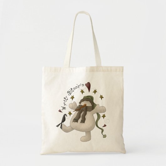 Wynter Blessin's Sneeuwman Canvas tas (Voorkant)