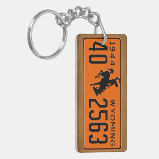 Wyoming 1944  License Bord Sleutelhanger (Voorkant Links)