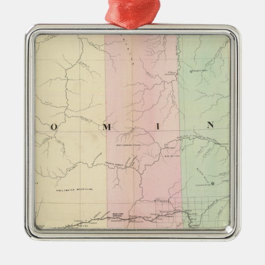Wyoming 3 metalen ornament (Voorkant)
