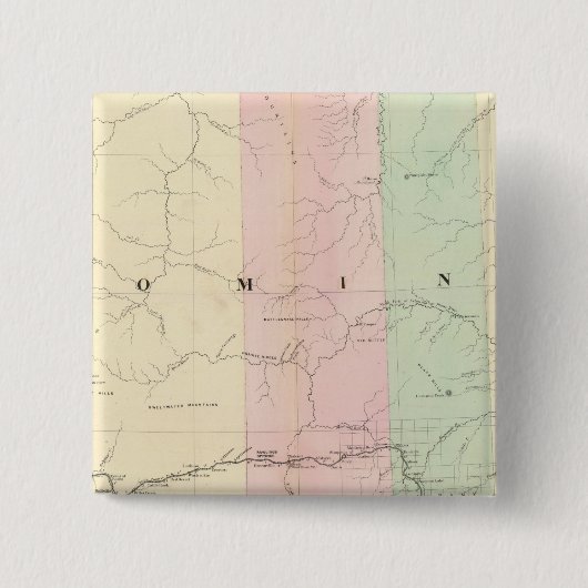 Wyoming 3 vierkante button 5,1 cm (Voorkant)