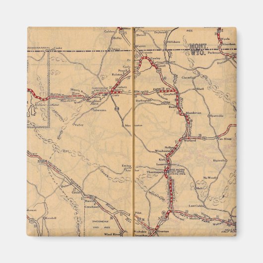 Wyoming 4 magneet (Voorkant)