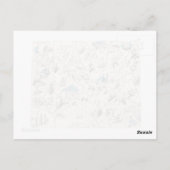 Wyoming  Afbeelding Map Antiek State Chart Briefkaart (Achterkant)