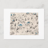 Wyoming  Afbeelding Map Antiek State Chart Briefkaart (Voorkant)