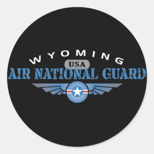 Wyoming Air National Guard Ronde Sticker