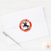 Wyoming Air Service Ronde Sticker (Envelop)