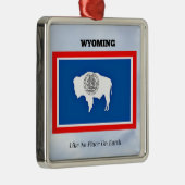 Wyoming, als geen plek op aarde metalen ornament (Rechts)