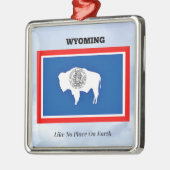 Wyoming, als geen plek op aarde metalen ornament (Links)