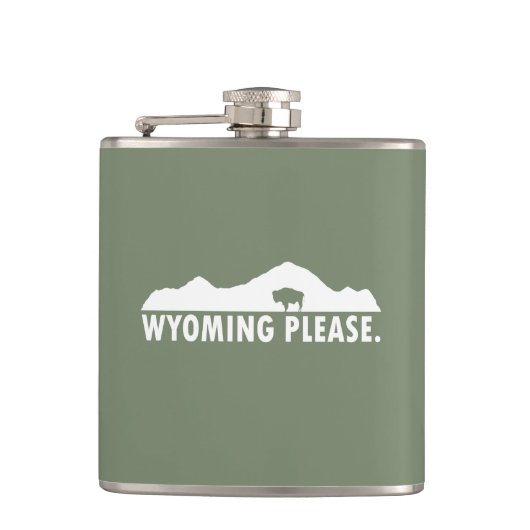 Wyoming Alsjeblieft Heupfles (Voorkant)