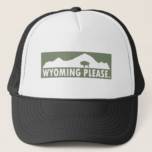 Wyoming Alsjeblieft Trucker Pet (Voorkant)