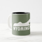 Wyoming Alsjeblieft Tweekleurige Koffiemok (Voorkant links)