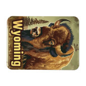Wyoming American Bison Magneet (Horizontaal)