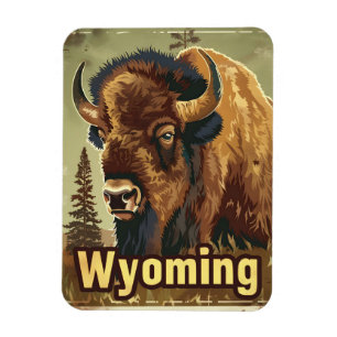 Wyoming American Bison Magneet
