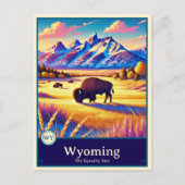 Wyoming | Anime Style Cel Shaded Briefkaart (Voorkant)