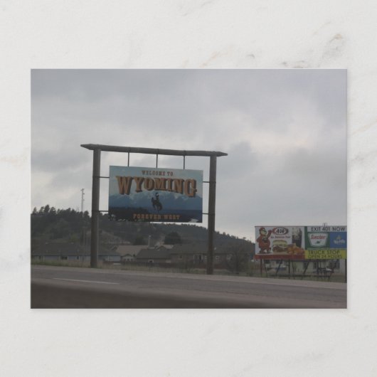 Wyoming Ansichtkaart Briefkaart (Voorkant)