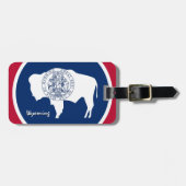 Wyoming Bagagelabels, patriottische Wyoming Flag Bagagelabel (Voorkant horizontaal)