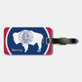 Wyoming Bagagelabels, patriottische Wyoming Flag Bagagelabel (Achterkant horizontaal)