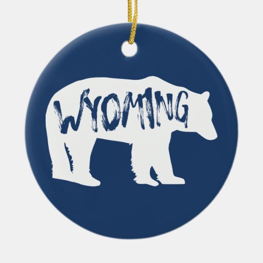 Wyoming Beer Keramisch Ornament (Voorkant)