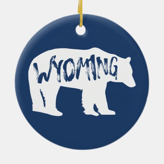 Wyoming Beer Keramisch Ornament (Achterkant)