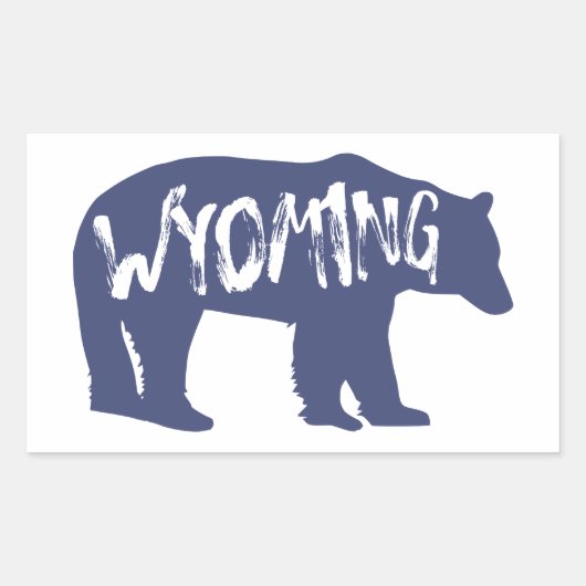 Wyoming Beer Rechthoekige Sticker (Voorkant)