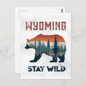 Wyoming Beer Stay Wild Travel Briefkaart (Voorkant / Achterkant)