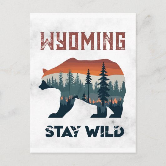 Wyoming Beer Stay Wild Travel Briefkaart (Voorkant)