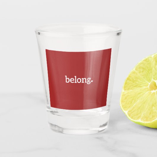 Wyoming Belong State Map Shot Glas (Voorkant)