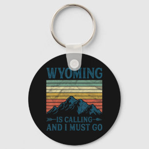 Wyoming belt en ik moet gaan sleutelhanger