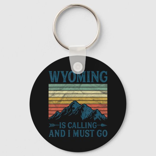 Wyoming belt en ik moet gaan sleutelhanger (Voorkant)