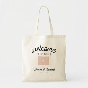 WYOMING-bestemming Bieden ENIG KLEUR Tote Bag