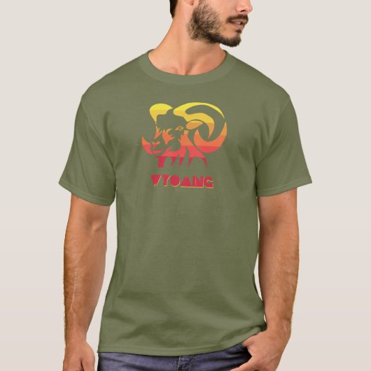 Wyoming Bighorn Sheep T-shirt (Voorkant)
