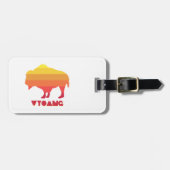 Wyoming Bison Bagagelabel (Voorkant horizontaal)