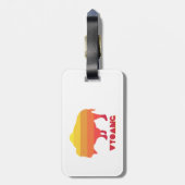 Wyoming Bison Bagagelabel (Achterkant verticaal)