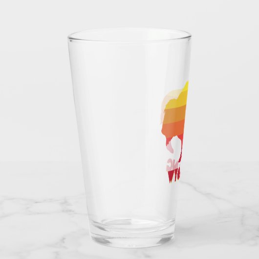 Wyoming Bison Glas (Rechts)
