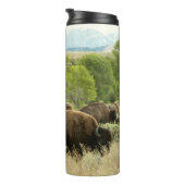 Wyoming Bison Nature Animal Photography Thermosbeker (Geroteerd rechts)