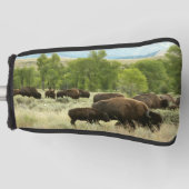 Wyoming Bison Natuur Animal Fotografie Golfheadcover (Voorkant)