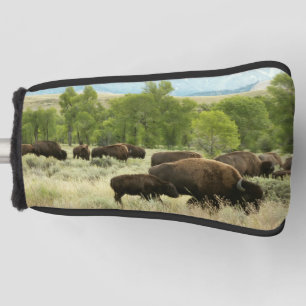 Wyoming Bison Natuur Animal Fotografie Golfheadcover