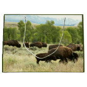 Wyoming Bison Natuur Animal Fotografie Groot Cadeauzakje (Voorkant)
