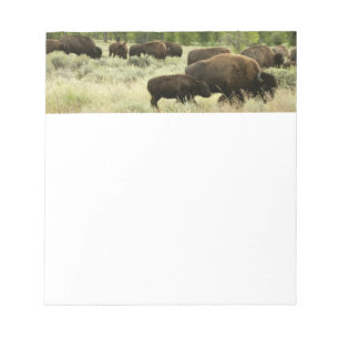 Wyoming Bison Natuur Animal Fotografie Notitieblok