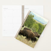 Wyoming Bison Natuur Animal Fotografie Planner (Display)