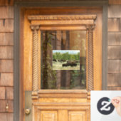 Wyoming Bison Natuur Animal Fotografie Raamsticker (Huis Deur)